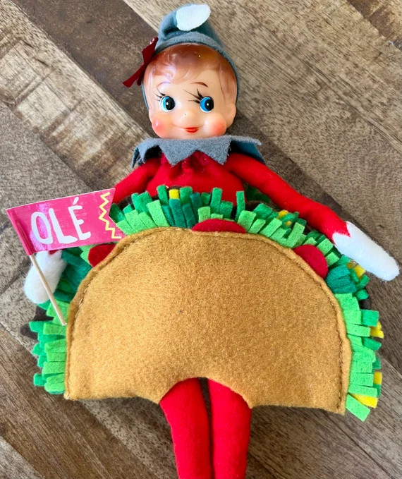 Taco Tuesday Christmas Elf Costume | Props for Mexican Fiesta | Etsy (US)