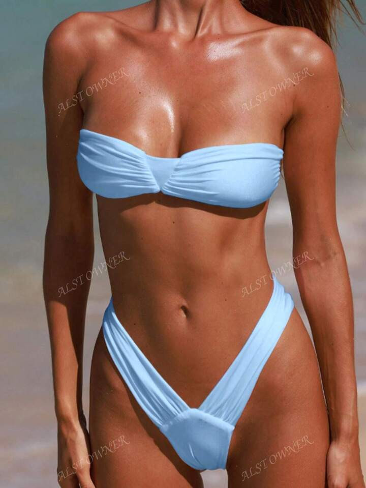 Bandeau Bikini Set, Sexy Bikini Set, Women Summer Beach Fashion Swimwear | SHEIN