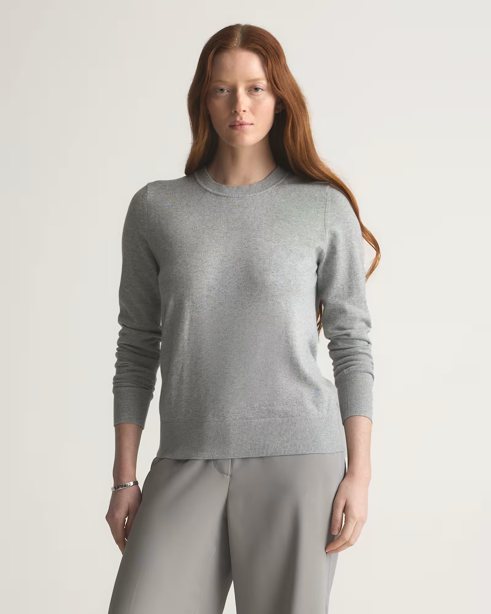 Lightweight Cotton Cashmere Crew Sweater | Quince