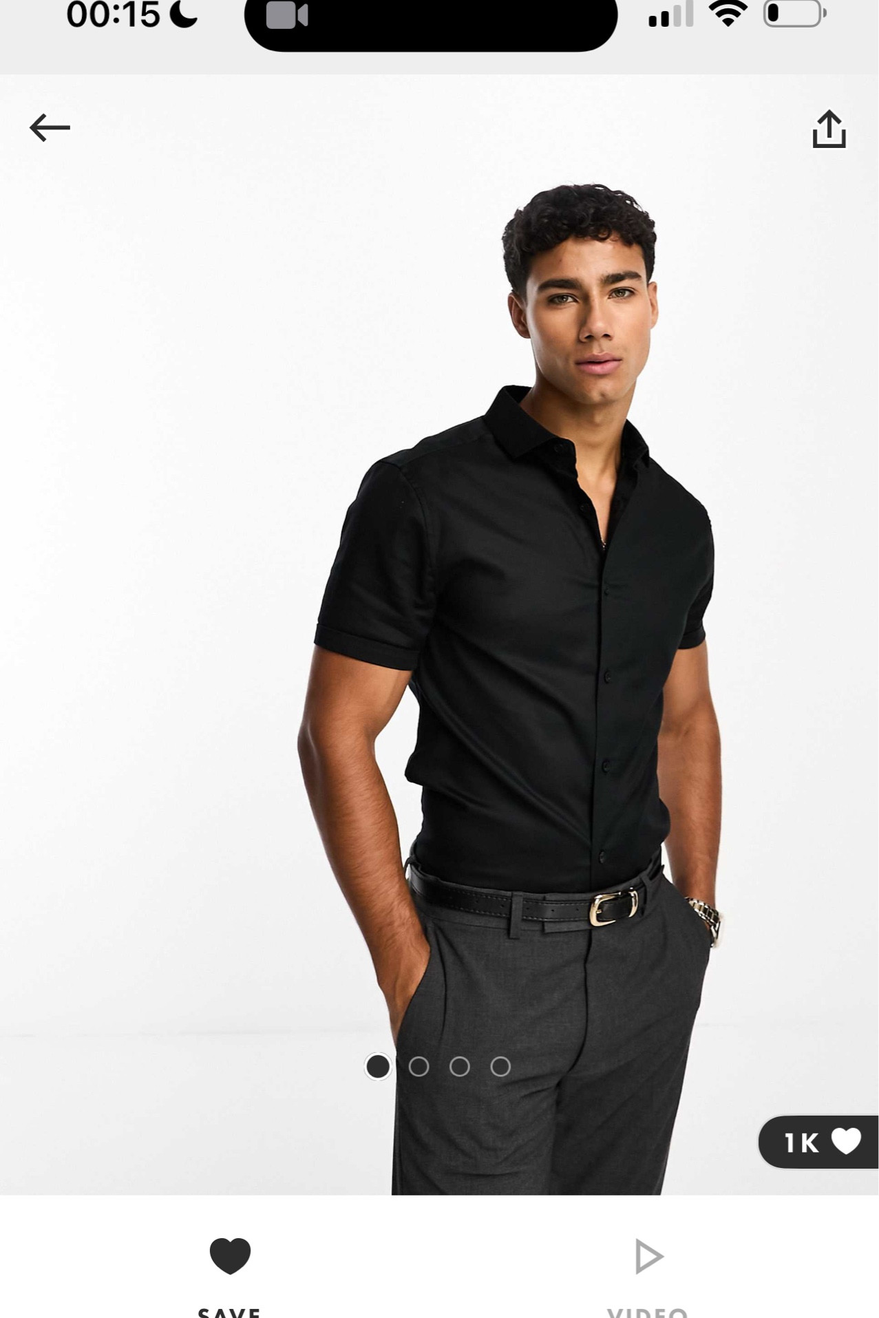 ASOS DESIGN skinny fit royal oxford shirt with cutaway collar in black

#LTKeurope #LTKmens #LTKuk