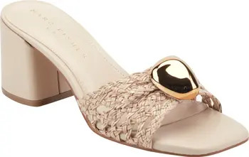 Marc Fisher LTD Farrel Embellished Square Toe Slide Sandal (Women) | Nordstrom | Nordstrom
