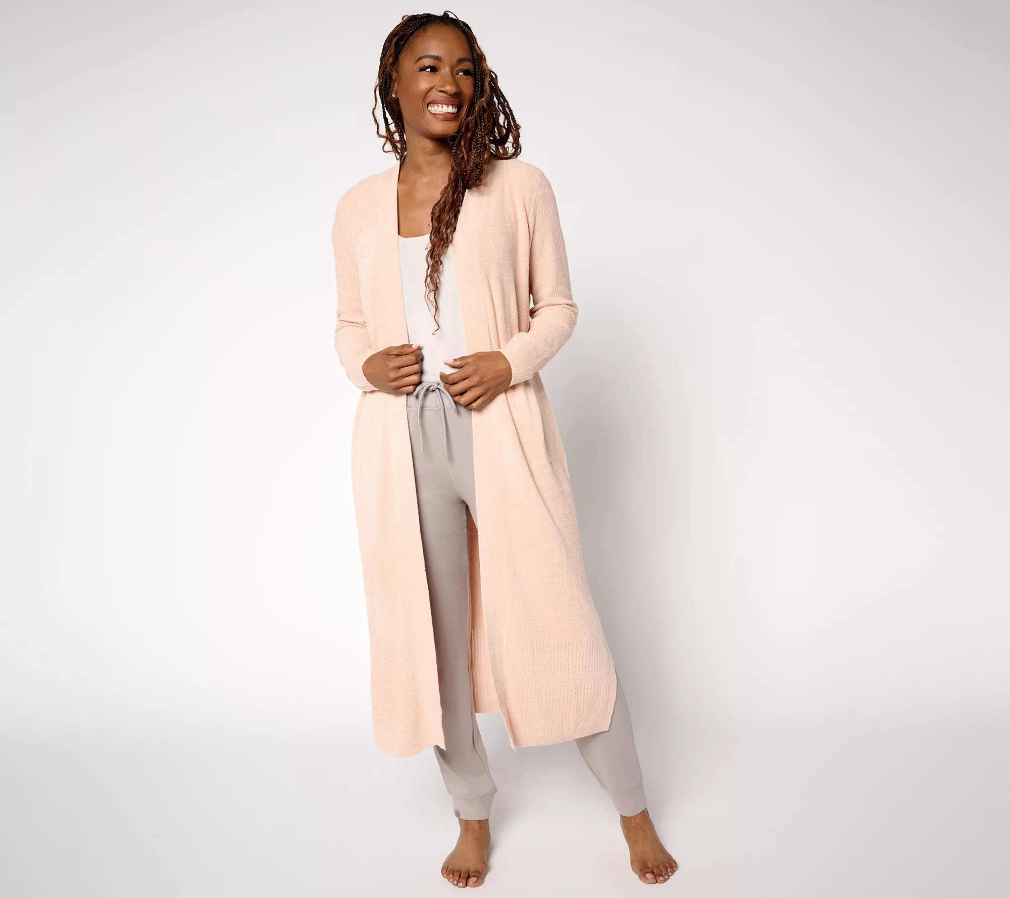 Make Your Selection: Barefoot Dreams CozyChic Ultra Lite Pointelle Everything Cardigan | QVC