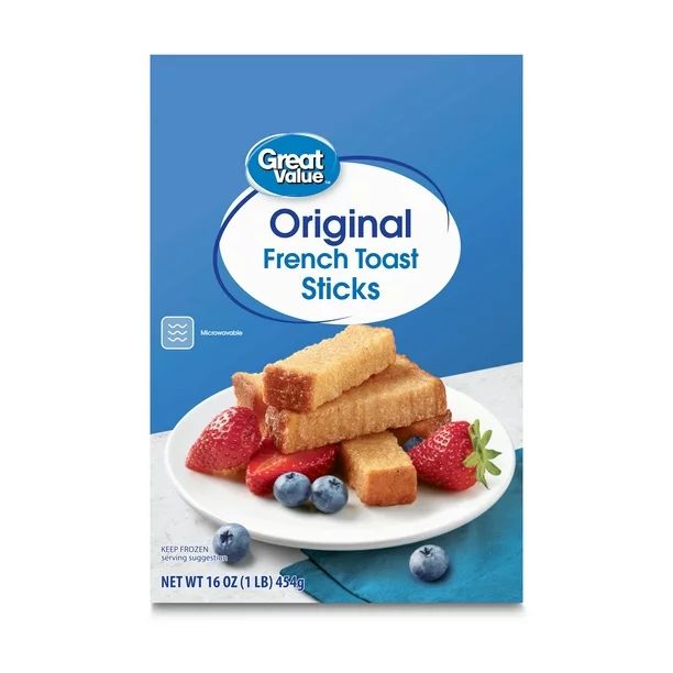 Great Value Original French Toast Sticks, 16 oz (Frozen) - Walmart.com | Walmart (US)