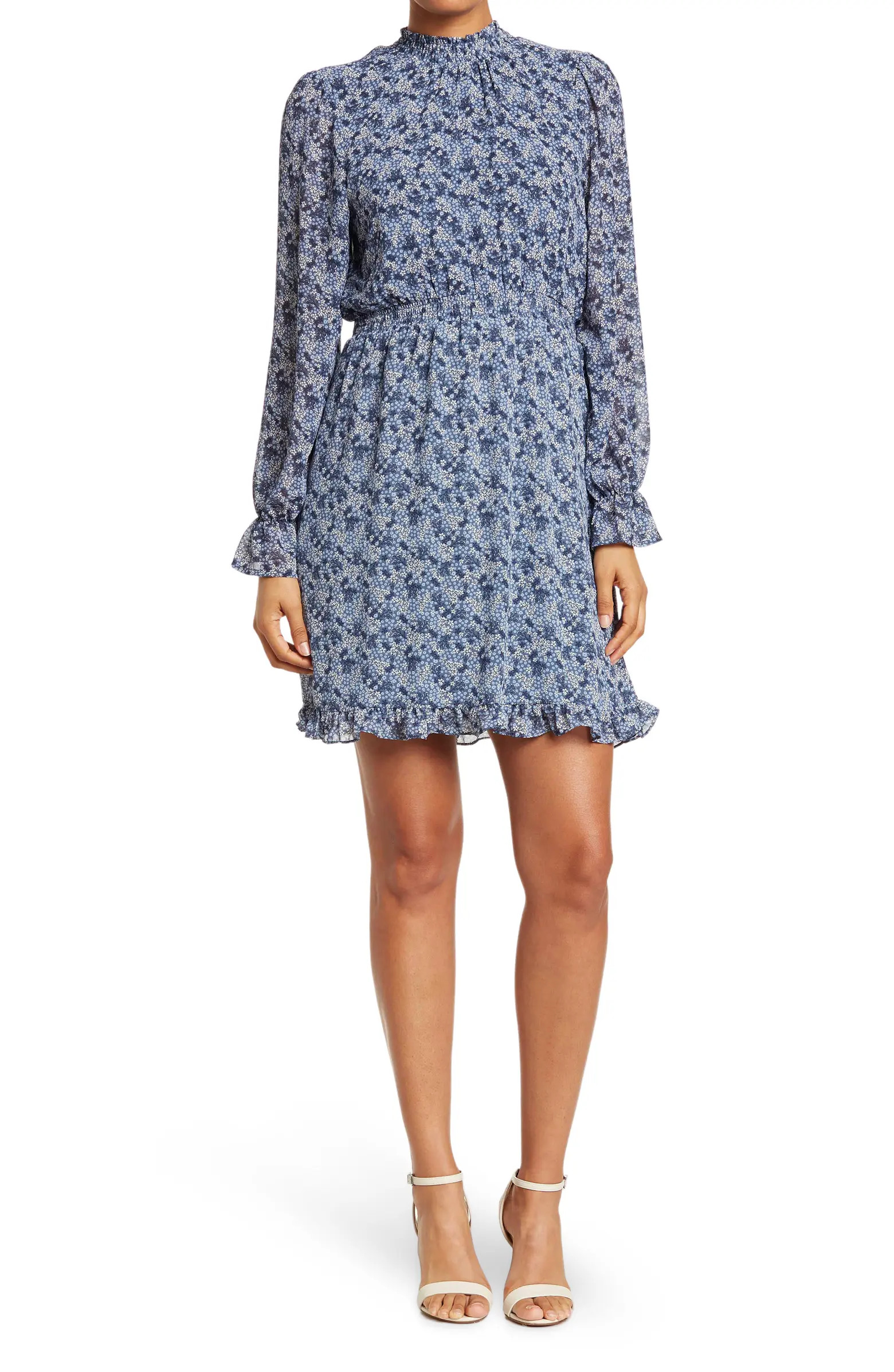 Ruched Detail Woven Dress | Nordstrom Rack