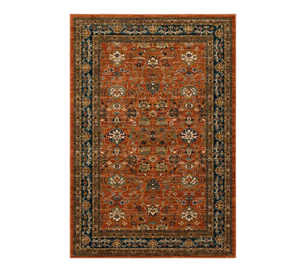 Eugenia Persian-Style Easy Care Rug, 5' 3&amp;quot; x 7' 10&amp;quot;, Red Multi | Pottery Barn (US)