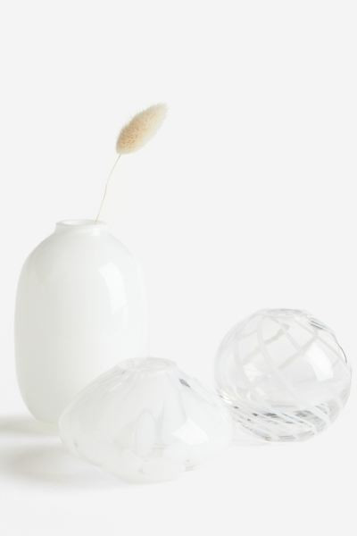 Lot de 3 mini vases en verre - Blanc - Home All | H&M FR | H&M (FR, IT, ES, PT, BE)