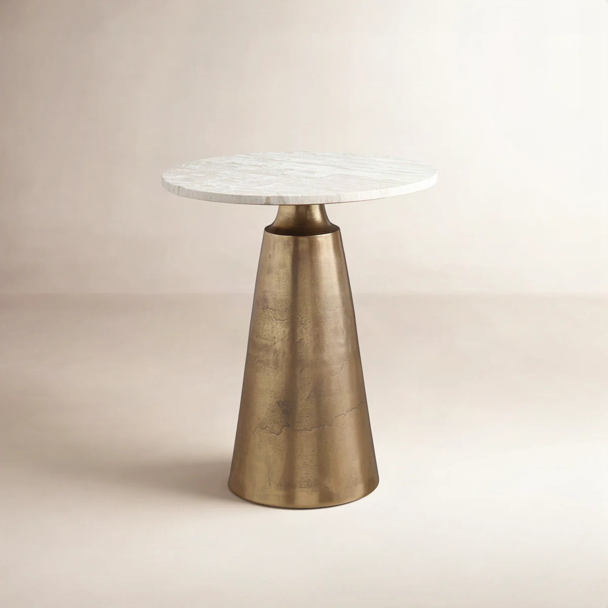 Delway Sumiya Antique Brass Accent Table | Wayfair North America