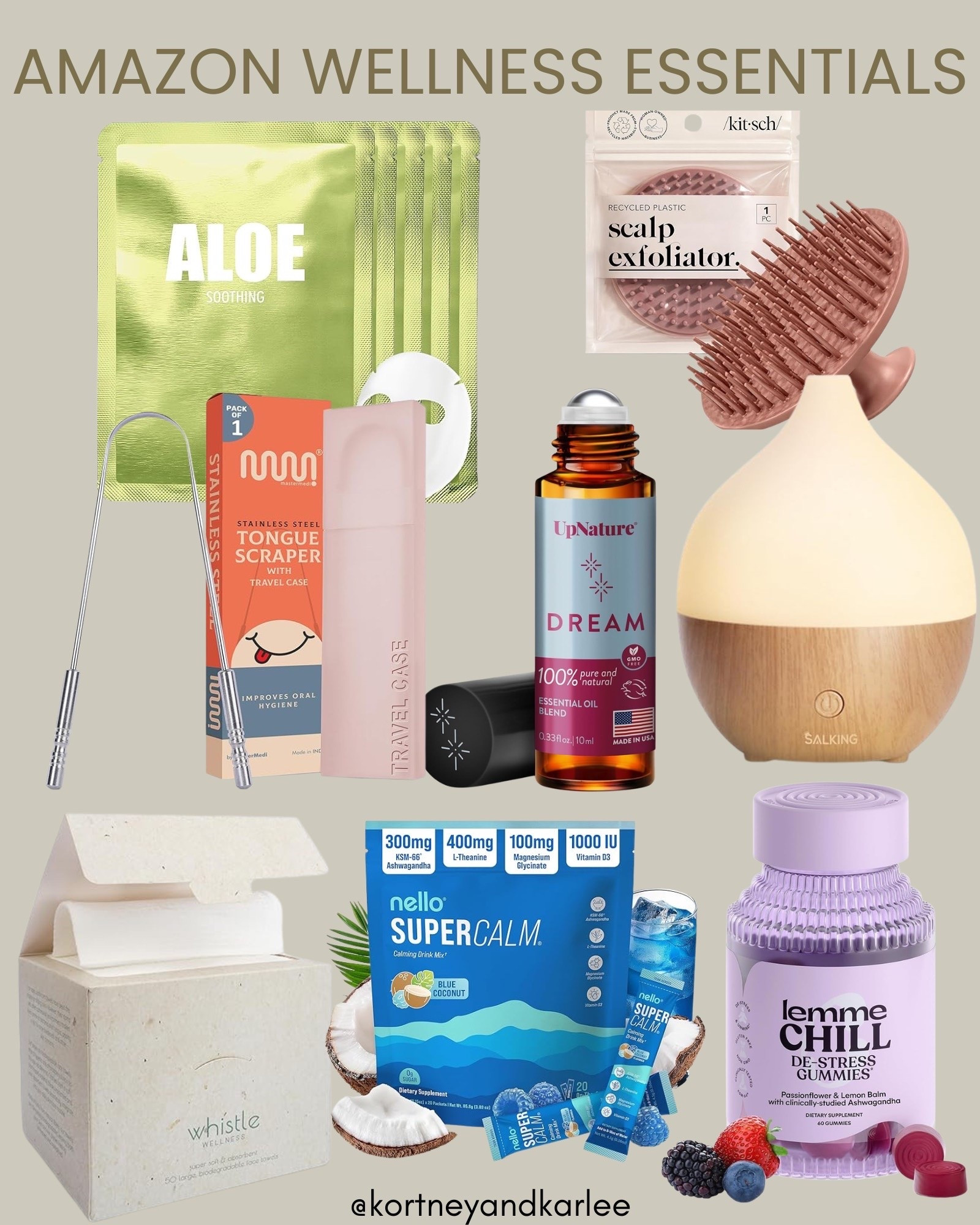 Amazon Wellness Essentials! 

Kortney and Karlee | #kortneyandkarlee #LTKfindsunder50 #LTKfindsunder100 #LTKtravel