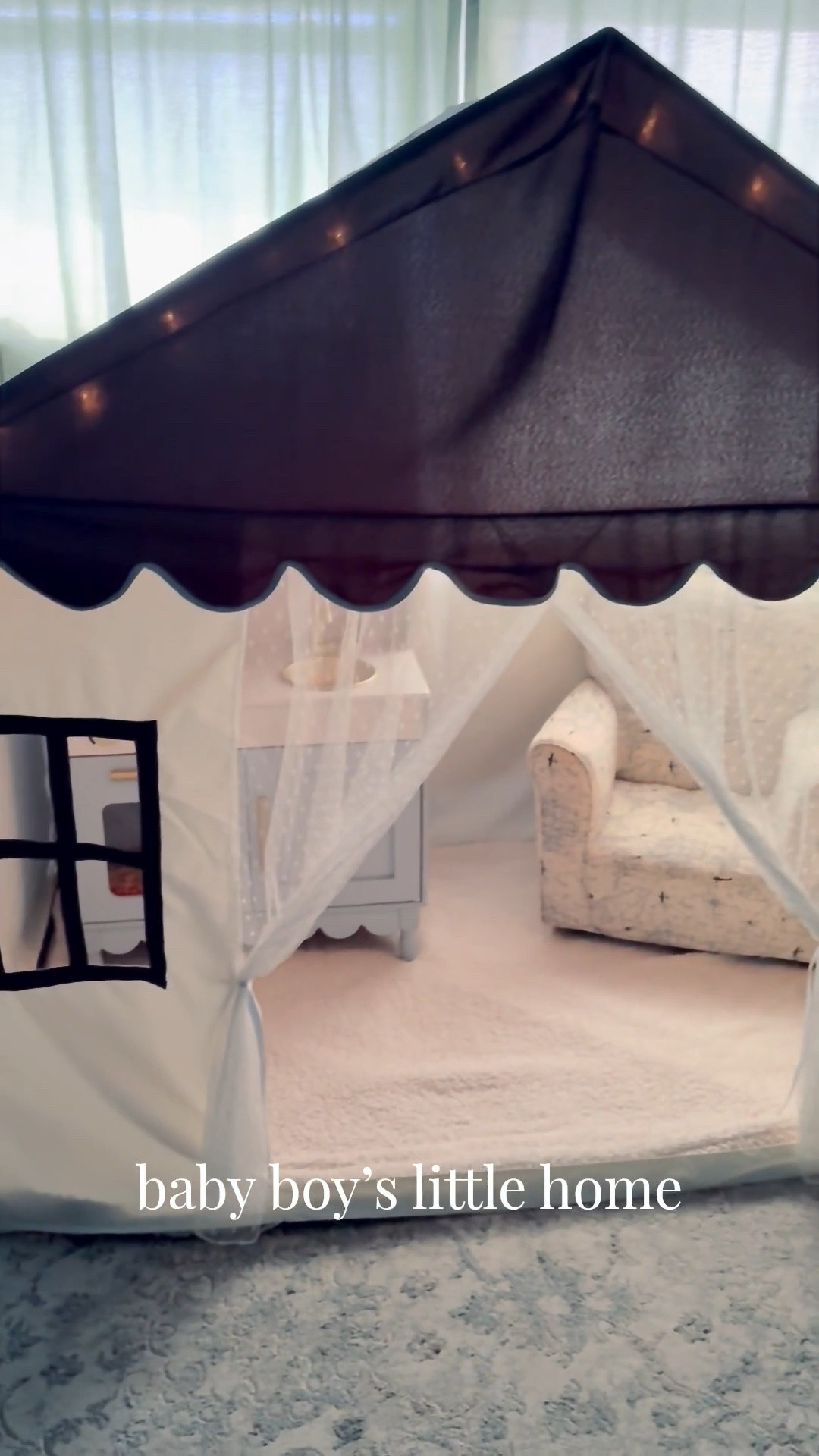 Baby Boy’s adorable little home inside his bedroom. I wanted to keep it simple for him to have enough space in there to play or read. I’ve loved taking the time to organize and design his room. My girls got all the cutesy decor, but my boy gets to have it, too! And everything was super affordable. 💙🙌🏽

#ltkdayinmylife #ltkmomlife #boysroom #toddlerroom #boymom #playtent #playroom #kitchen #playkitchen #playfood #toys #amazon #amazonfind #potterybarnkids #pb #potterybarn

#LTKKids #LTKBaby #LTKHome
