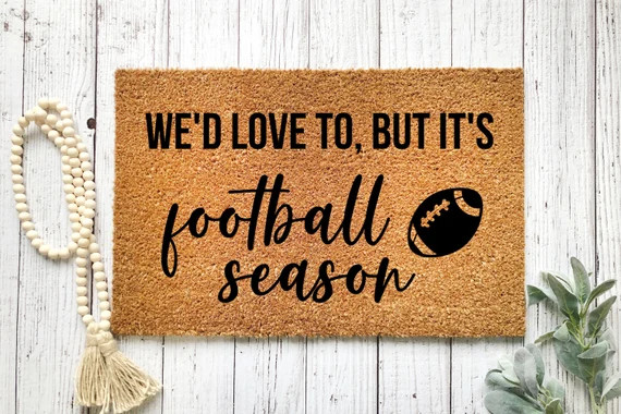 We'd Love To But It's Football Season Door Mat | Etsy | Etsy (US)