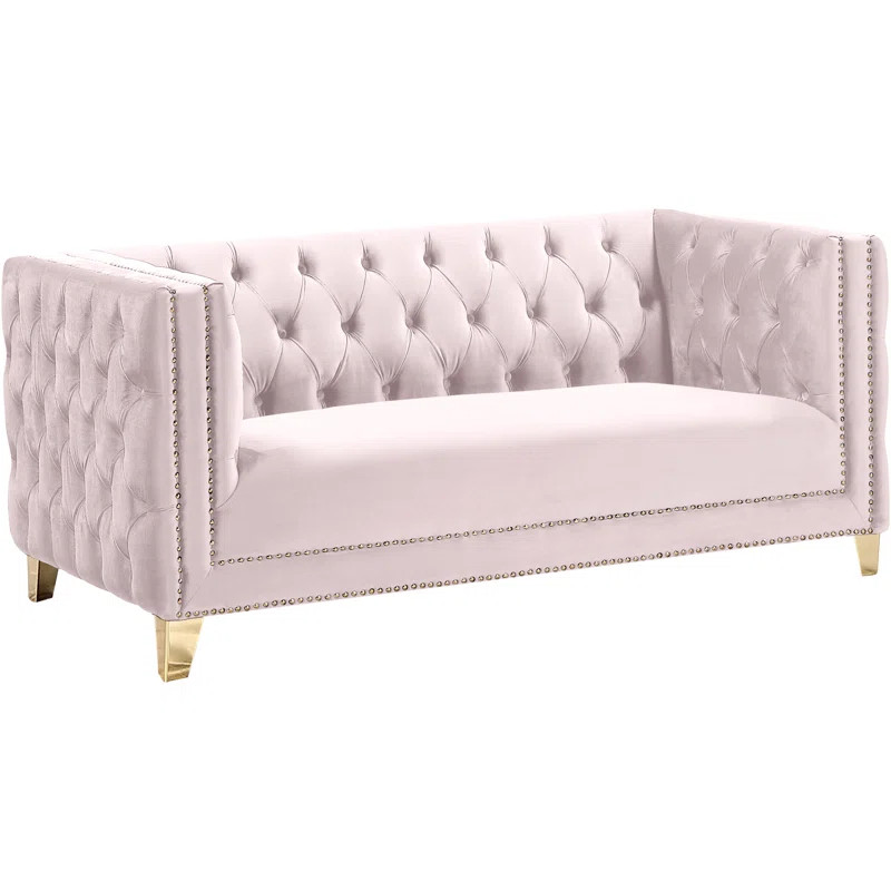 Sickels 66" Velvet Square Arm Sofa | Wayfair Professional
