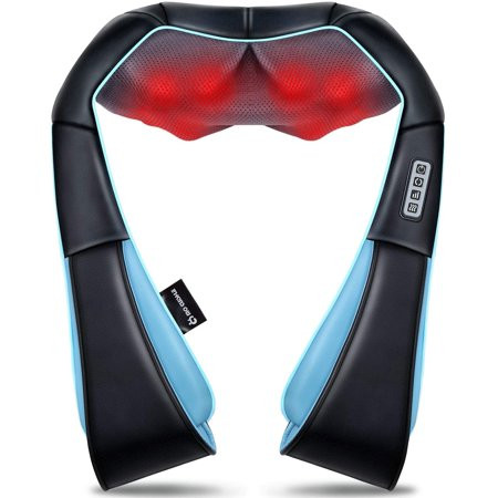Shiatsu Back Shoulder and Neck Massager with Heat, Electric Deep Tissue 4D Kneading Massage for Shou | Walmart (US)