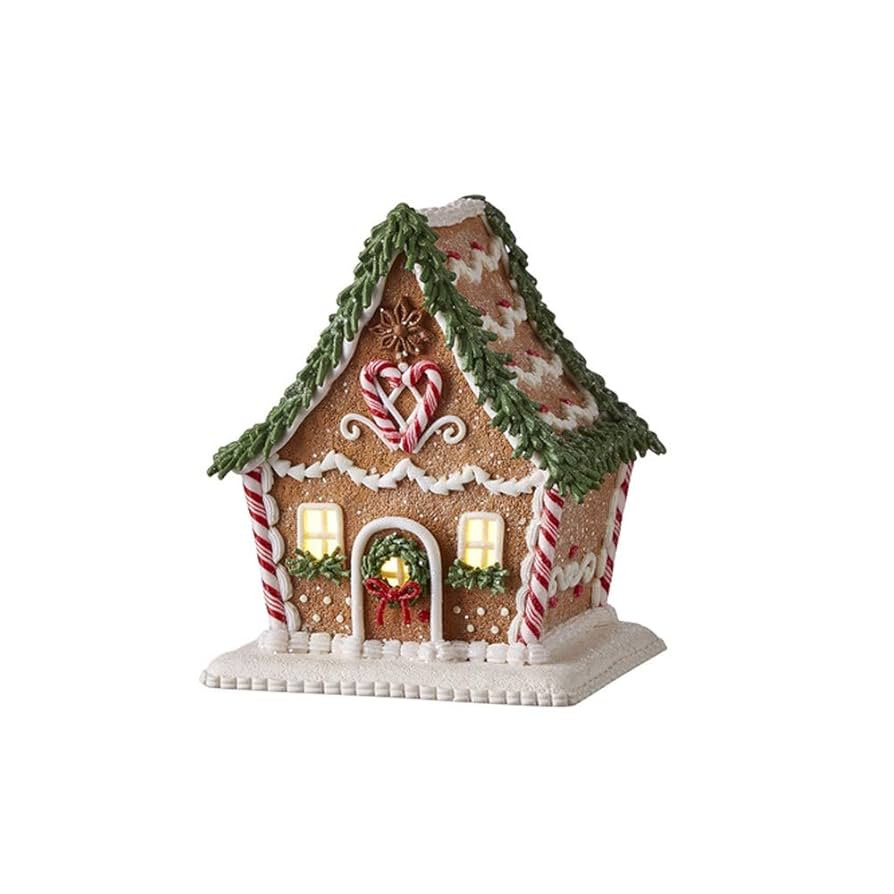 Raz Imports Gingerbread Lighted House Christmas Figurine 6.5 Inch | Amazon (US)