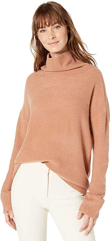 Amazon Brand - Lark & Ro Women's Boucle Turtleneck Oversized Sweater | Amazon (US)