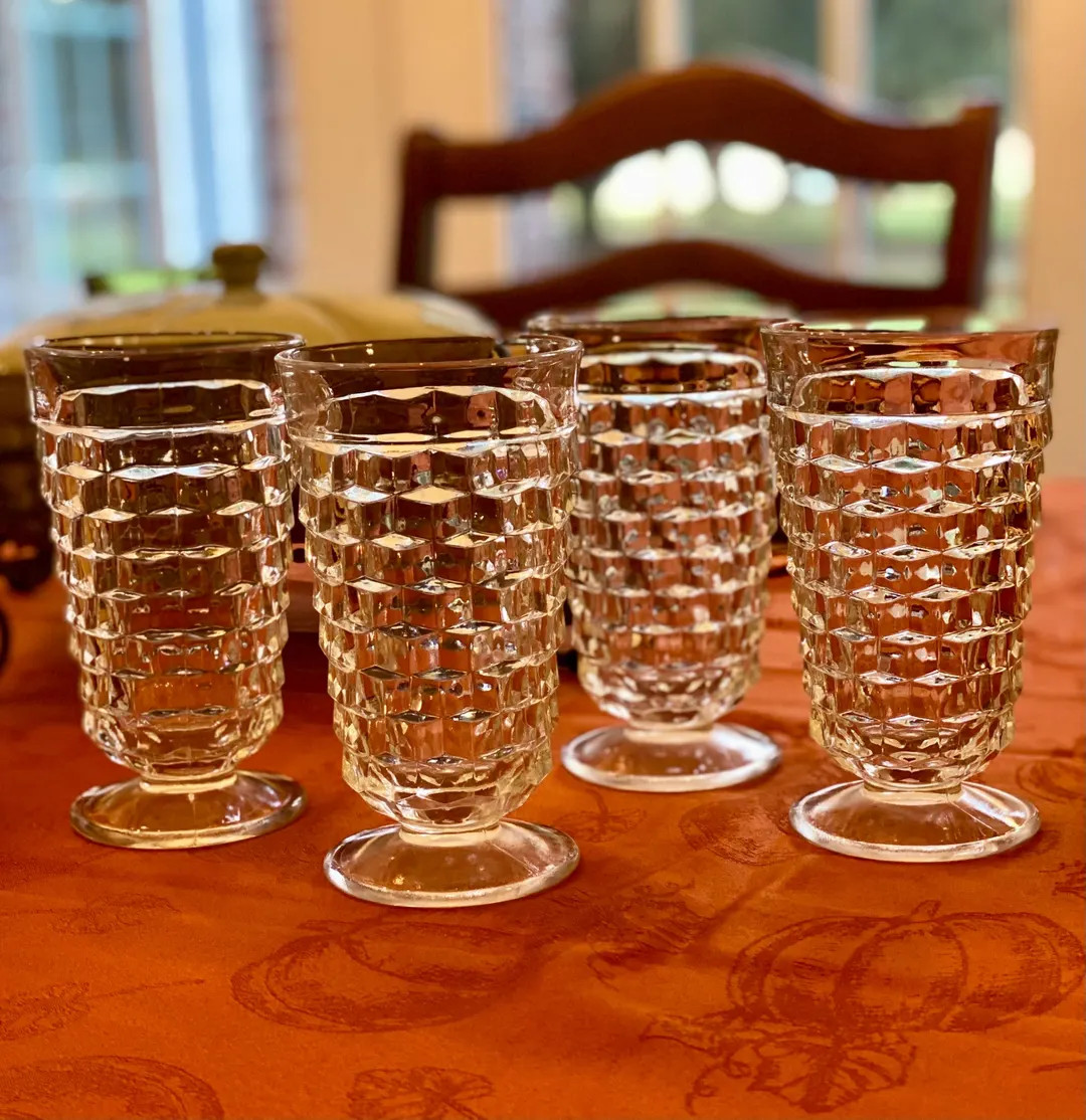 Vintage Whitehall Clear Iced Tea Glasses Set/4 | Etsy (US)
