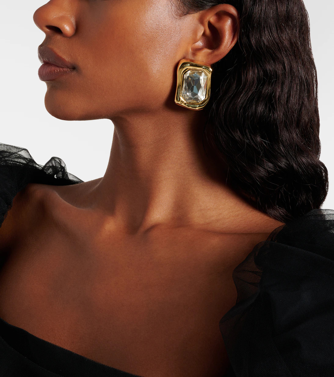 Caterina crystal-embellished earrings | Mytheresa (US/CA)