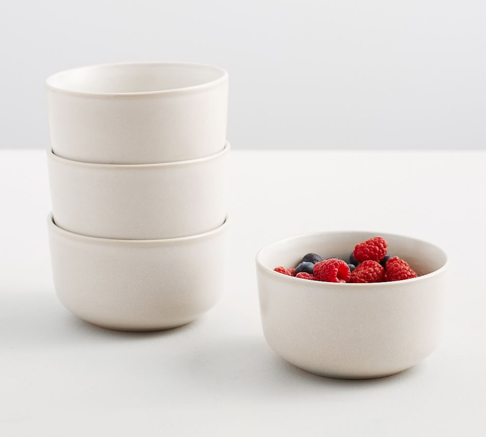 Mason Stoneware Berry Bowls, Set of 4 - Ivory | Pottery Barn (US)