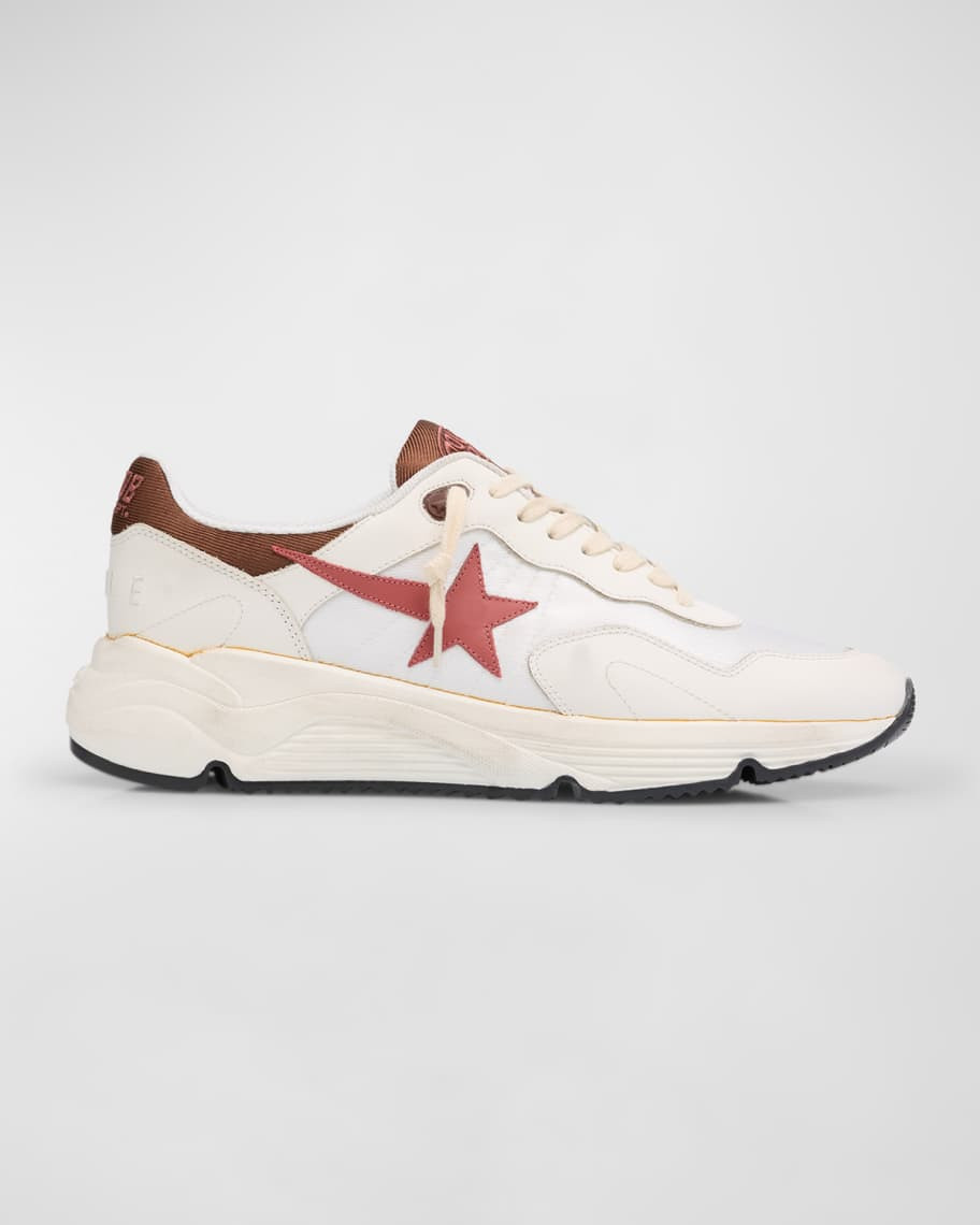 Golden Goose Men's Running Sole Textile and Leather Runner Sneakers | Neiman Marcus