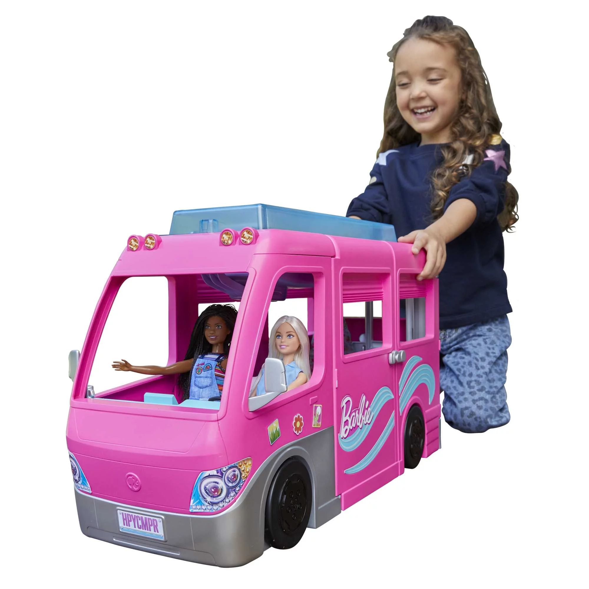Barbie Camper, Doll Playset with 60 Accessories, 30-Inch Slide, Dream Camper | Walmart (US)