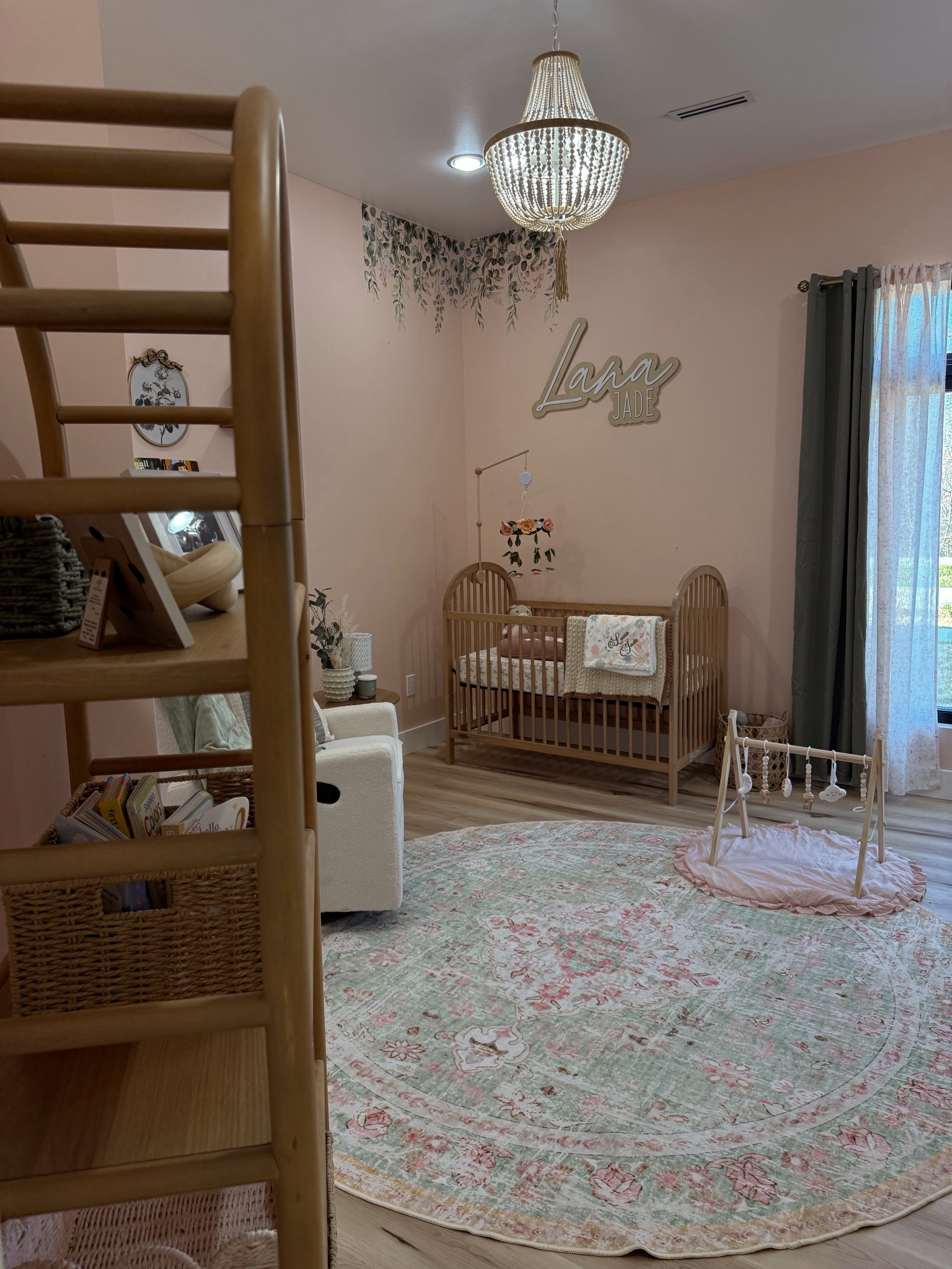 Nursery inspiration, baby girl nursery, nursery details, blush and sage green nursery 

#LTKHome #LTKBaby #LTKmomlife