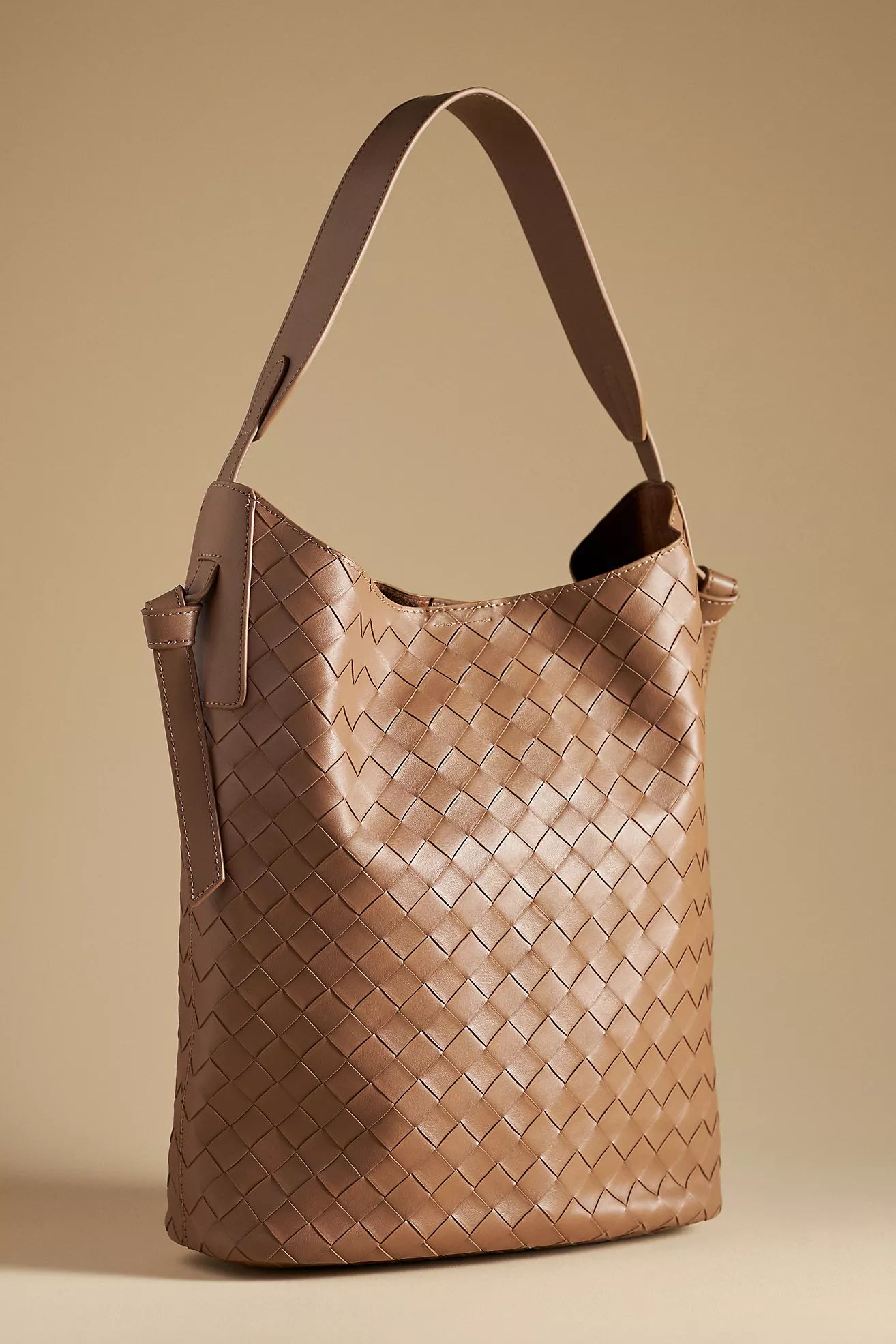 Woven North South Bucket Bag | Anthropologie (US)