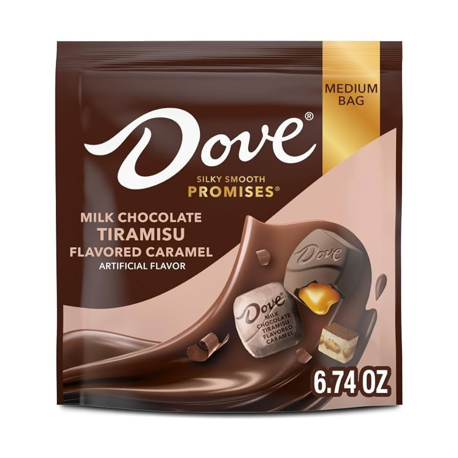 D0VE PROMISES Milk Chocolate Tiramisu Caramel Candy, 6.74 Oz | Amazon (US)