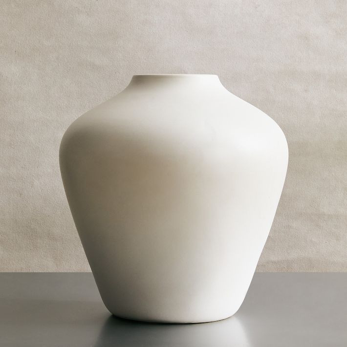 Pure White Matte Ceramic Vases | West Elm (US)