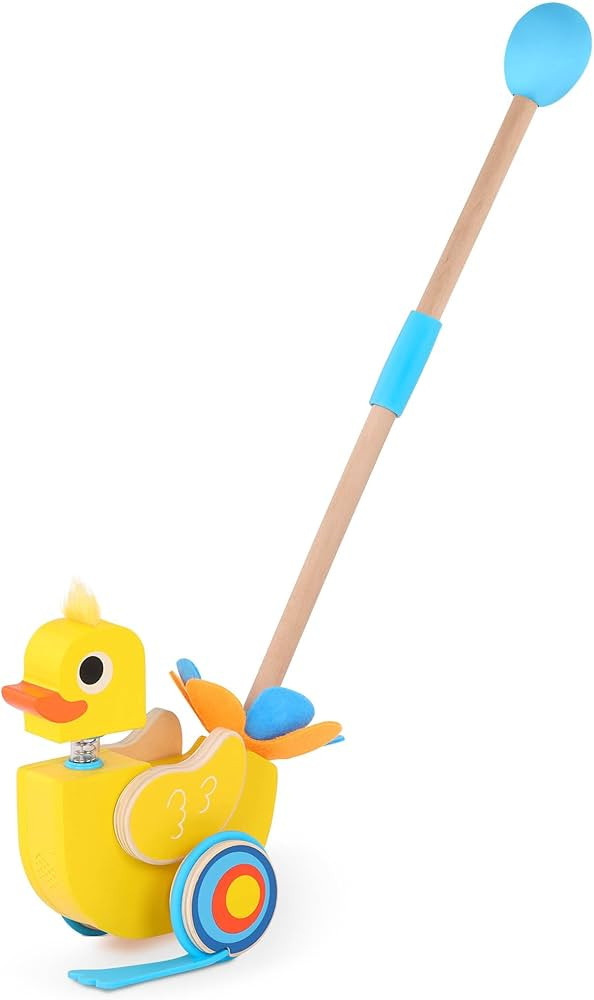 Battat – Waddling Push Toy – Wooden Duck – Walks & Flaps – Silly Sounds & Bobble Head –... | Amazon (US)