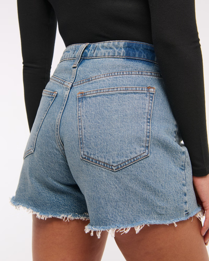 Women's Curve Love High Rise Dad Short | Women's | Abercrombie.com | Abercrombie & Fitch (US)