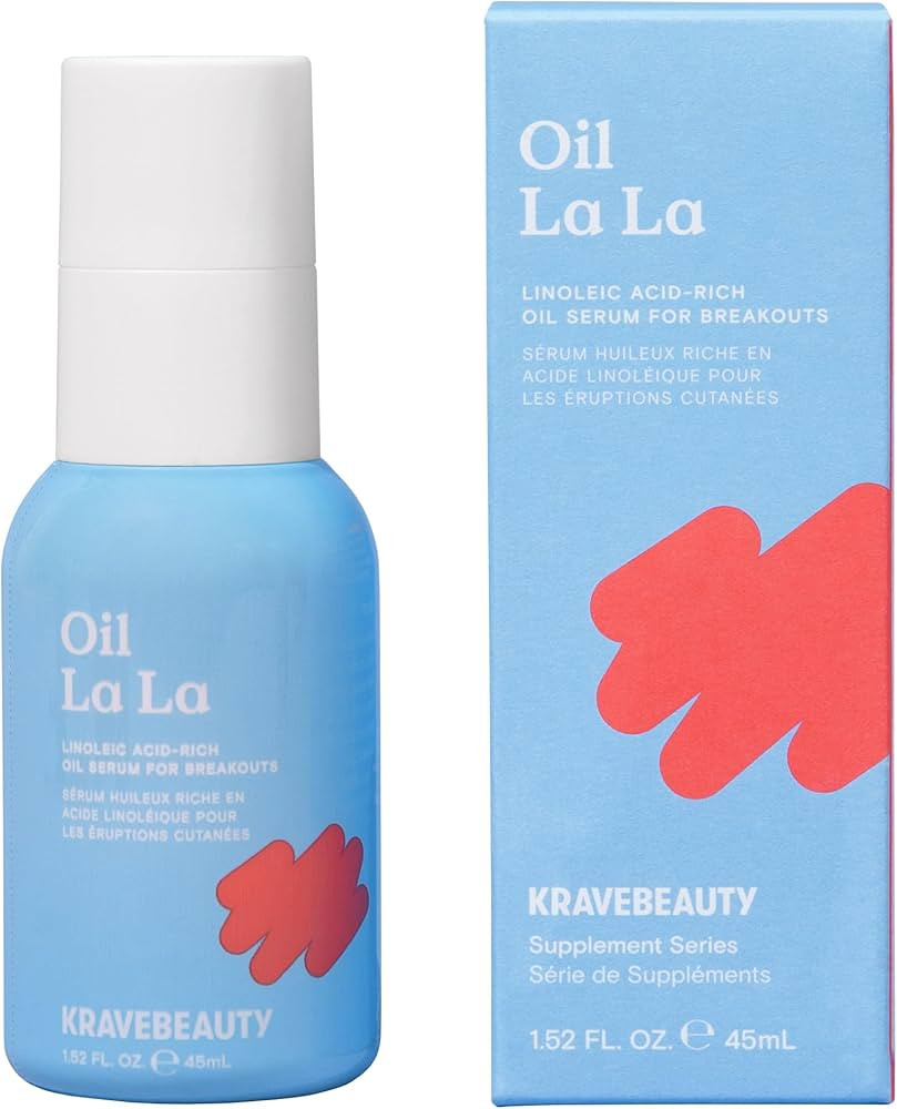 KraveBeauty Oil La La, Linoleic Acid-Rich Oil Serum For Breakouts & Clogged Pores, Contains Non-C... | Amazon (US)