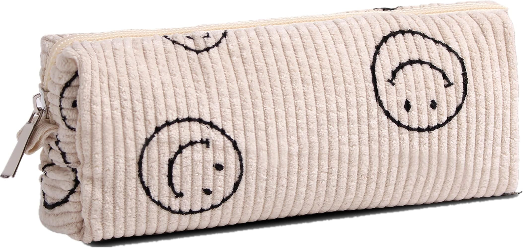 Smile Pencil Pen Case Office College School Large Storage High Capacity Bag Pouch Holder Box Orga... | Amazon (US)