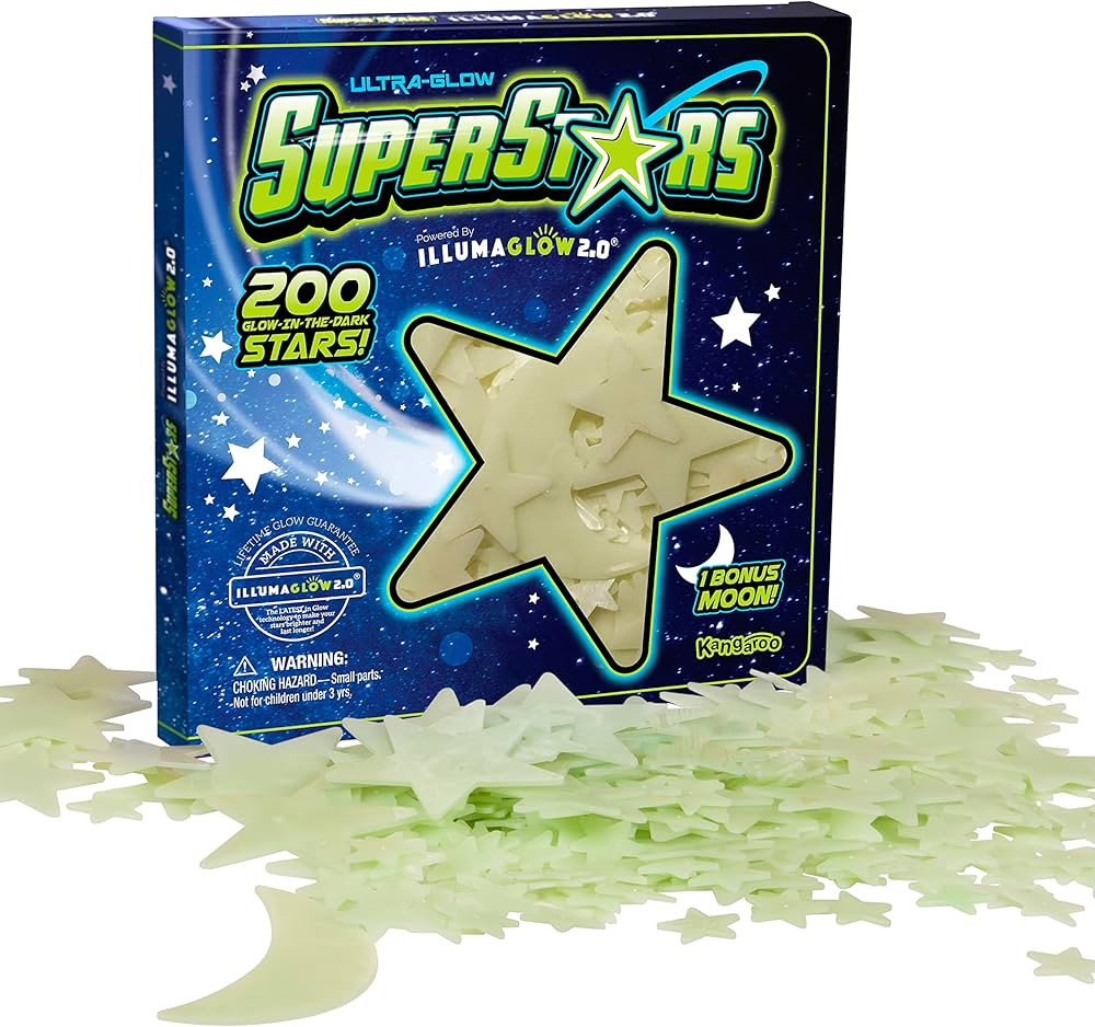 Stocking Stuffers for Kids - Glow in The Dark Stars for Ceiling - Includes Installation Putty, Bo... | Amazon (US)