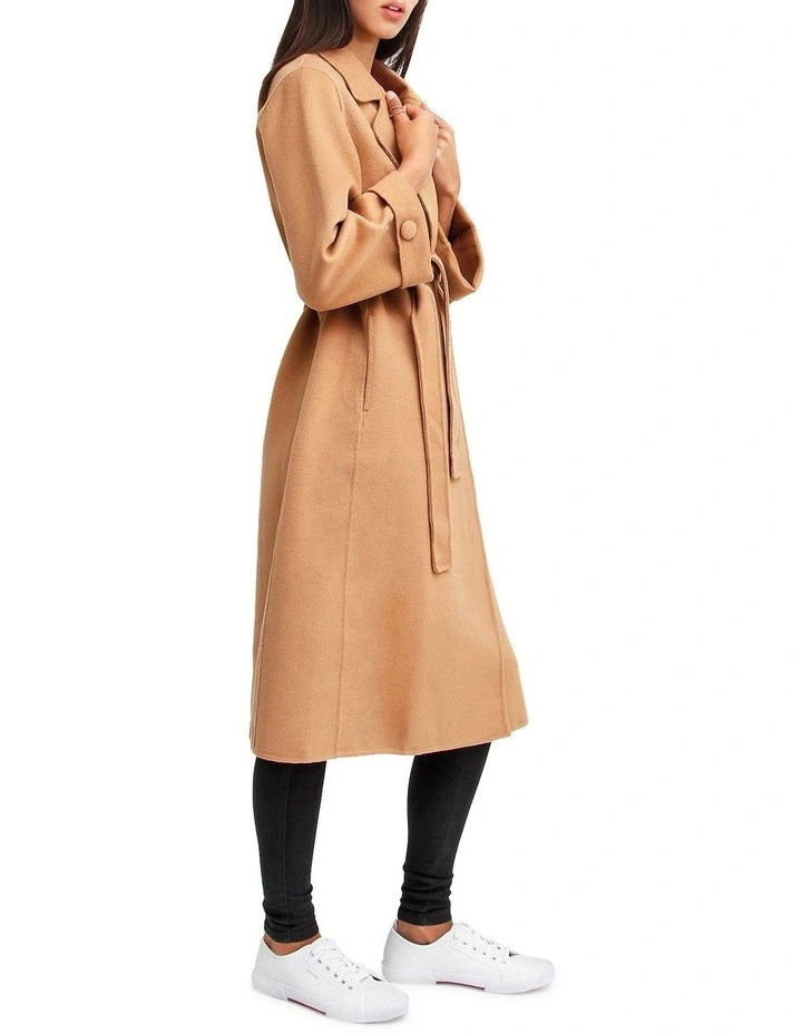 Stay Wild   Camel Oversized Wool Coat | Myer