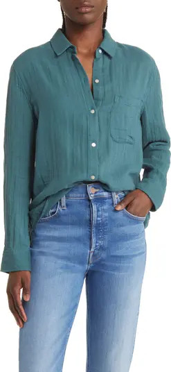 Ellis Organic Cotton Button-Up Shirt | Nordstrom