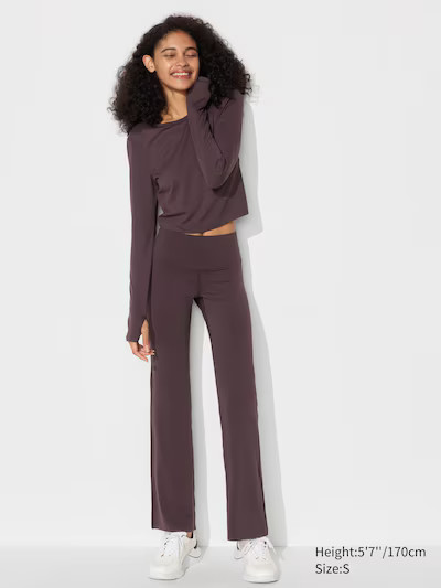 Ultra Stretch AIRism UV Protection Flare Leggings | UNIQLO US | UNIQLO (US)