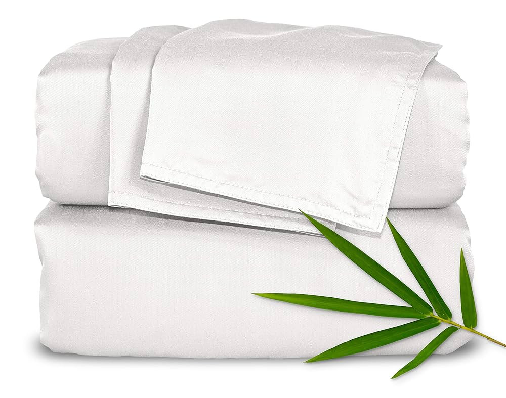 Queen Sheets by Pure Bamboo, Genuine 100% Organic Viscose Derived from Bamboo Bed Sheet Set, Luxu... | Amazon (US)