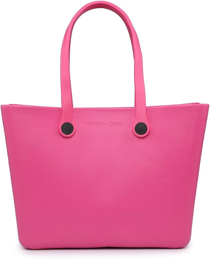 CARRIE Large Rubber Beach Bag Lightweight Waterproof Washable Durable Travel Tote for Boat Pool S... | Amazon (US)