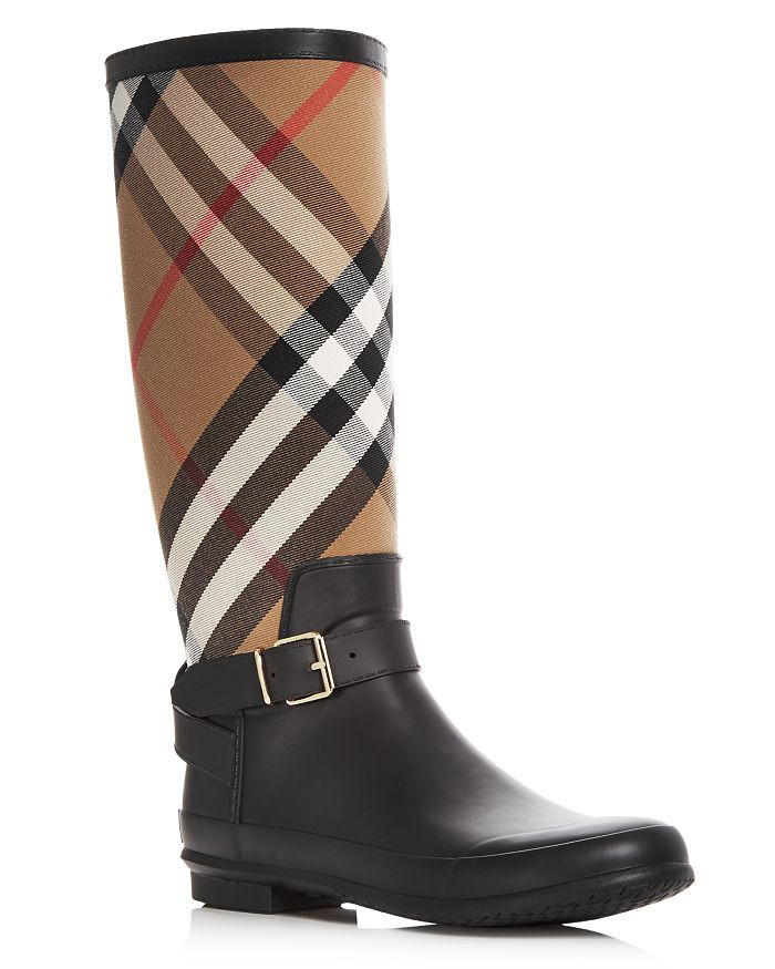 Women's Simeon Signature Check Rain Boots | Bloomingdale's (US)