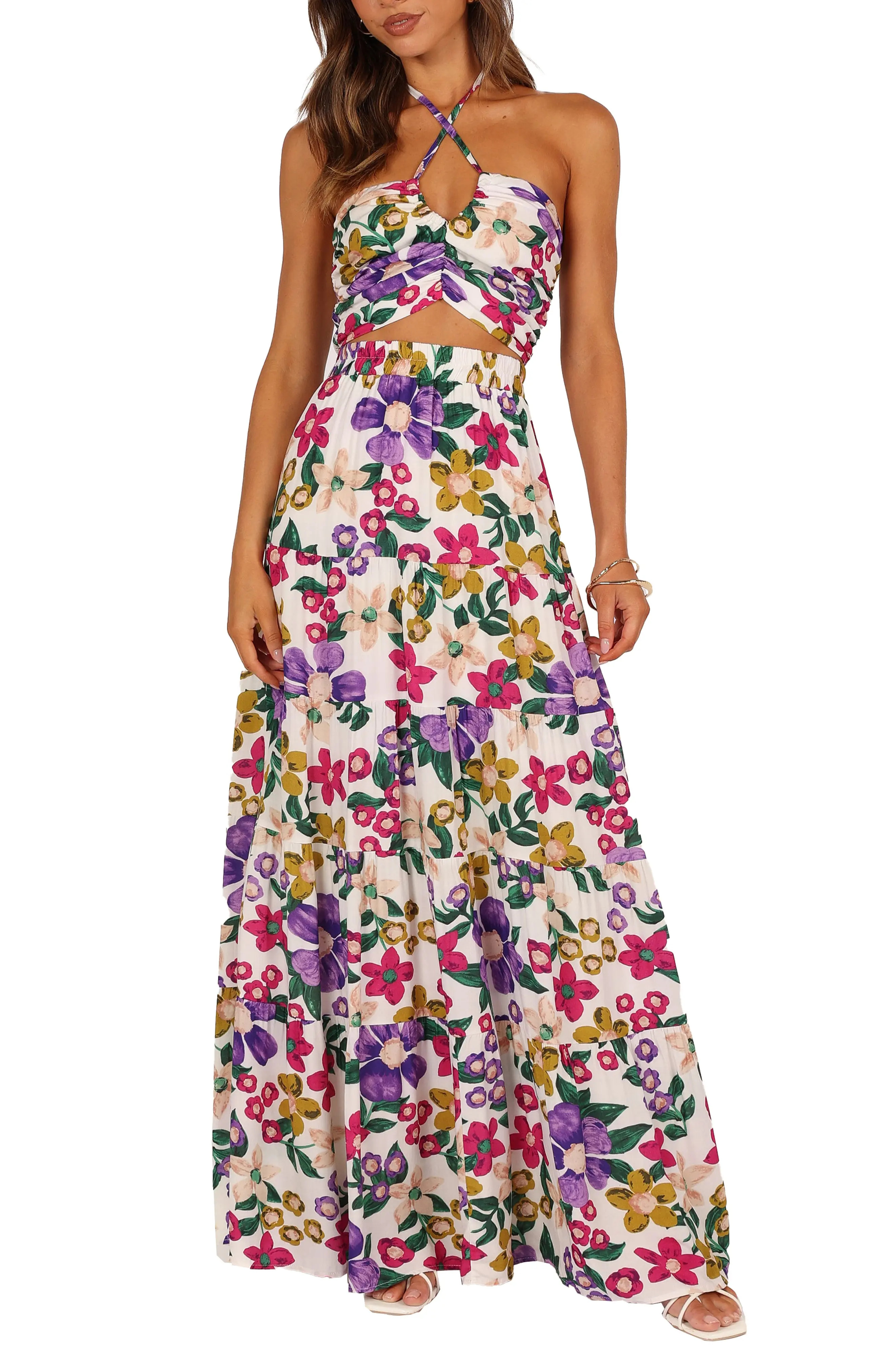 Kari Halter Crop Top & Maxi Skirt (Women) | Nordstrom | Nordstrom