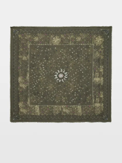 Kerry Vintage Green Bandana Scarf for Women | Zadig&Voltaire | Zadig et Voltaire (US)