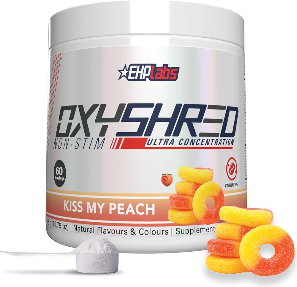 EHP Labs OxyShred Non Stimulant Pre Workout Powder - Stim Free Pre Workout, Caffeine Free Prework... | Amazon (US)