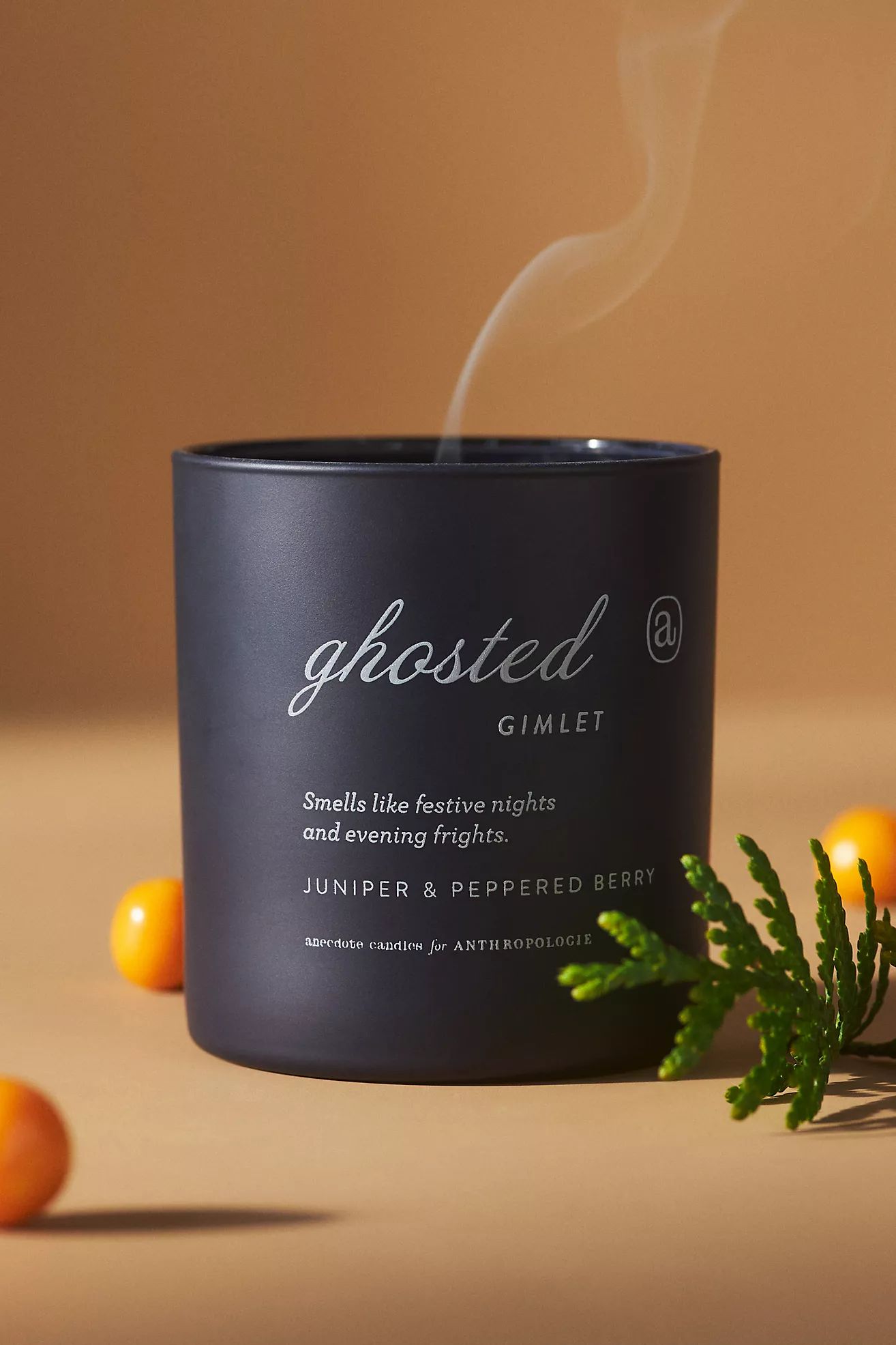 Anecdote Ghosted Gimlet Juniper & Peppered Berry Glass Jar Candle | Anthropologie (US)