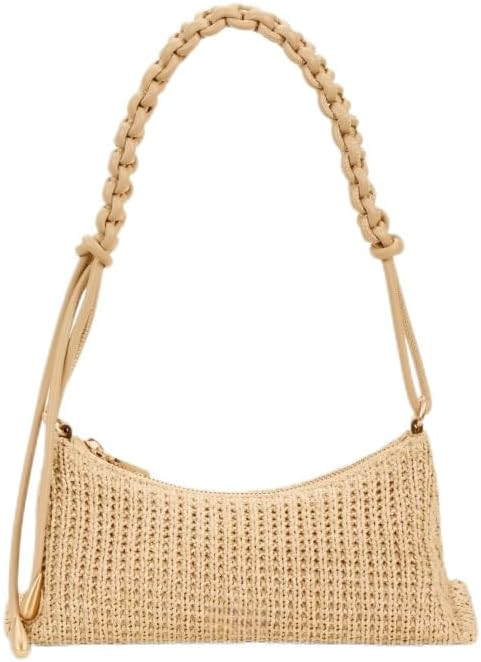 Straw Hobo Tote Handbags for Women Fashion Woven Straw Shoulder Purse for Beach Holiday | Amazon (US)