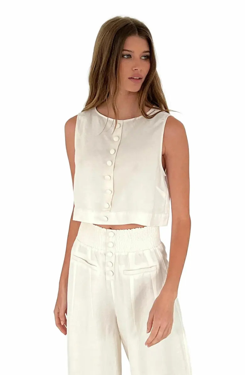 WeWoreWhat Boxy Linen Boatneck Top | Nordstrom | Nordstrom