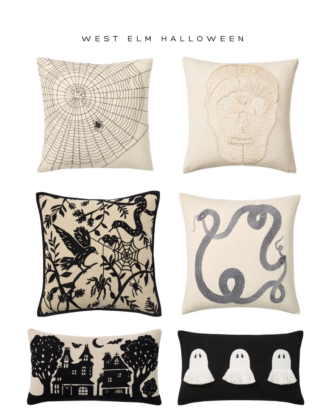 West elm Halloween, Halloween pillows, LTK Halloween 

#LTKFindsUnder100 #LTKSeasonal #LTKHome