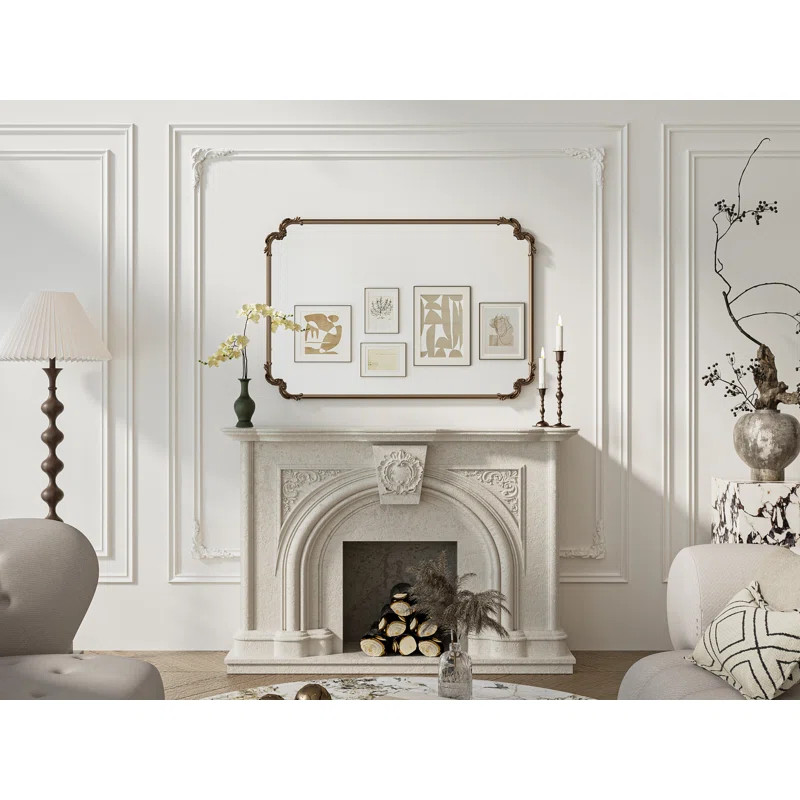 Genan Accent Mirror Rectangle Decorative Wall Mirror Vintage Mirror | Wayfair North America