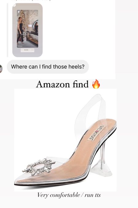 Ultra comfortable and gorgeous Amazon party heels
Clear shoe find
Run tts 

#LTKparties #LTKshoecrush #LTKstyletip