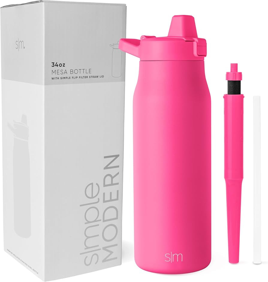 Simple Modern Filtered Water Bottle | Insulated Stainless-Steel Carbon Filter Travel Water Bottle... | Amazon (US)