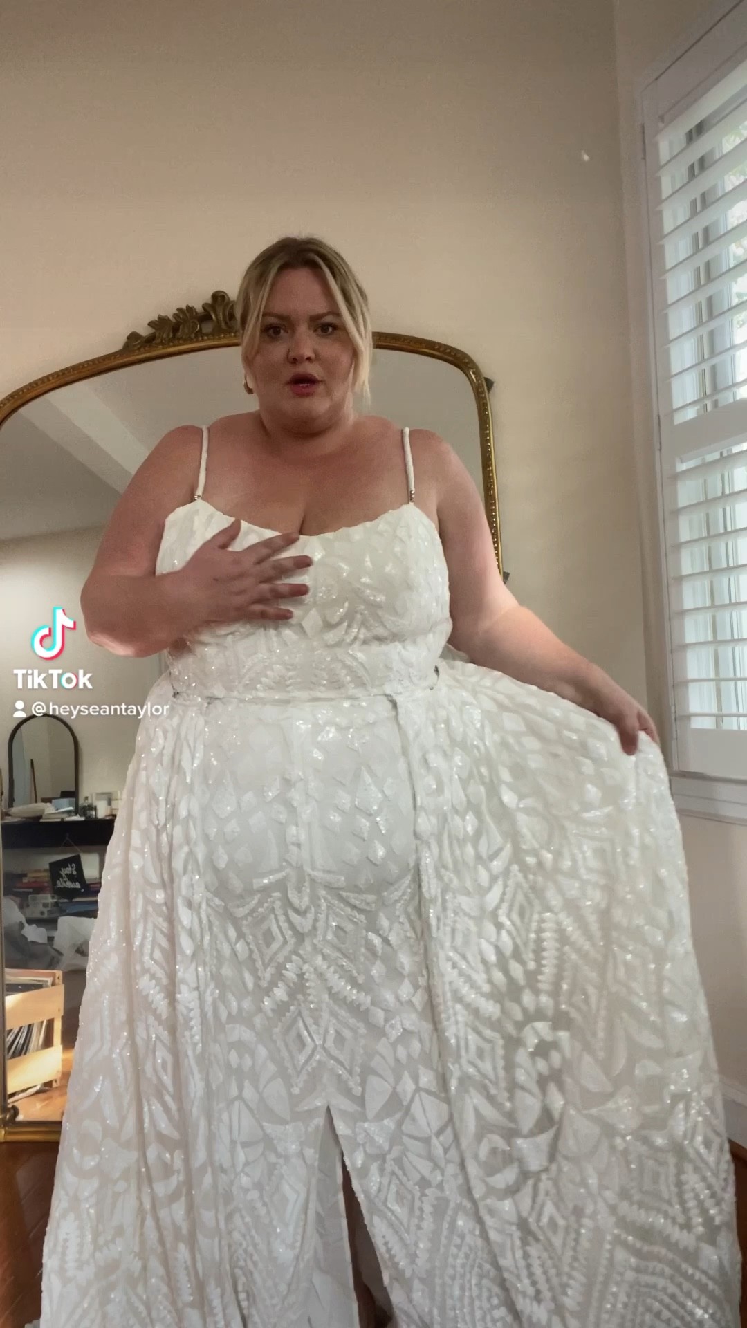 Eloquii plus size bridal (I sized up 1 size and loved the fit!)