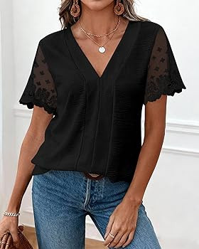 Zenlonr Women Tops Summer 2026 Short Sleeve Shirts Spring Vacation Fashion Dressy Casual Business... | Amazon (US)